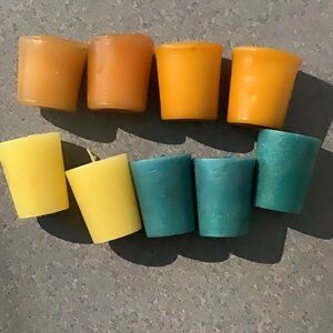 Lot of 9 votive candle refills 5 scents